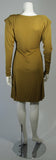 HOLLY HARP Curry Green Long Sleeve Jersey Dress Size Small