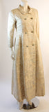 BEN ZUCKERMAN 2 pc Cream, Silver Brocade Coat & Gown