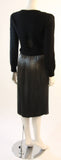 KRIZIA MAGLIA Sweater with Lace Inset and Metallic Skirt