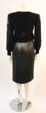 KRIZIA MAGLIA Sweater with Lace Inset and Metallic Skirt