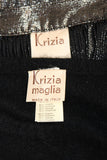 KRIZIA MAGLIA Sweater with Lace Inset and Metallic Skirt