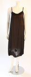 ZAC POSEN Steam Punk Layered Black & Nude Silk Dress