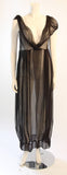 ZAC POSEN Steam Punk Layered Black & Nude Silk Dress