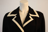 MOSCHINO Couture Classic Pocket Dress w/ White Detail Size 44