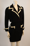 MOSCHINO Couture Classic Pocket Dress w/ White Detail Size 44
