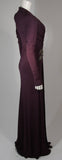ROBERTO CAVALLI Purple Silk Jersey Gown Size 40