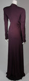 ROBERTO CAVALLI Purple Silk Jersey Gown Size 40