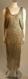 HEIKE JARICK Weathered Paillettes Bronze Dress Size 12