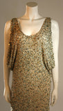 HEIKE JARICK Weathered Paillettes Bronze Dress Size 12