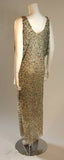 HEIKE JARICK Weathered Paillettes Bronze Dress Size 12