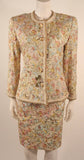 OSCAR DE LA RENTA 4 pc Baroque Skirt Suit