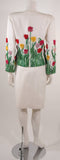 OSCAR DE LA RENTA Floral Embellished Suit Size 12