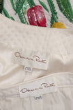 OSCAR DE LA RENTA Floral Embellished Suit Size 12