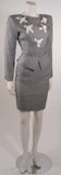 VICKY TIEL Linen and Wool 2 pc Jacket and Skirt Suit
