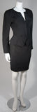 VICKY TIEL 3 pc Black Silk Skirt Suit with Lace Back Panel Size Small