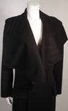 JOHN GALLIANO Over-Sized Asymmetrical Collar Coat Size 42
