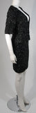VICKY TIEL Black Beaded Skirt Suit Size 38
