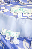 EMILIO PUCCI Periwinkle Blouse and Dress Ensemble Size 10