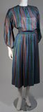 YVES SAINT LAURENT Silk Skirt and Blouse w/ Stripes Size 40