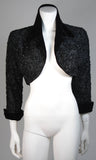 HOWARD GREER 2 pc Velvet Gown, Beaded Bolero Size Small