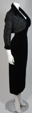 HOWARD GREER 2 pc Velvet Gown, Beaded Bolero Size Small