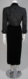 HOWARD GREER 2 pc Velvet Gown, Beaded Bolero Size Small