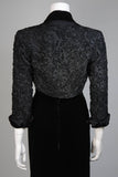 HOWARD GREER 2 pc Velvet Gown, Beaded Bolero Size Small