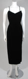 HOWARD GREER 2 pc Velvet Gown, Beaded Bolero Size Small
