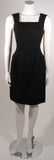 TRAVILLA Black Wool Suit w/ Mink Tail Jacket & Pencil Skirt Size 6-8