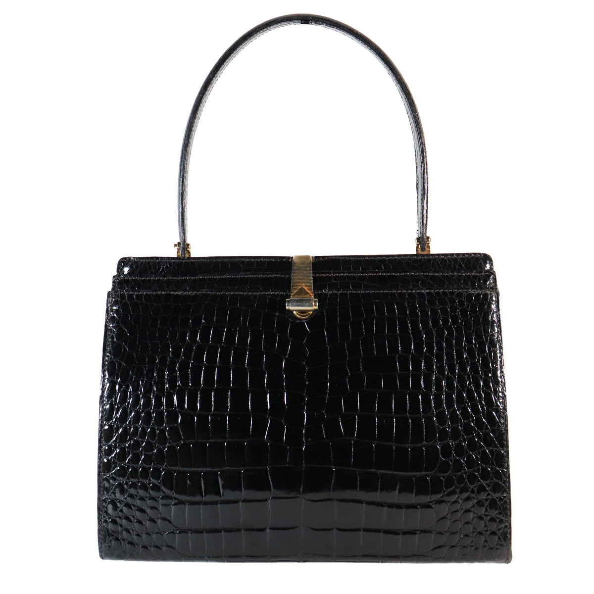 Alligator Bag with 14K Gold Hardware