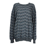 MISSONI Men's Circa 1990s Multicolor Zig Zag Sweater