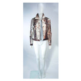 OLEG CASSINI Night Sport Animal Print Sequin Denim Jacket Size 6. This Oleg Cassini jacket is composed of an animal print denim fabric. Features sequin applique throughout & center front zipper closure with front pockets. In excellent vintage condition, some light signs of wear due to age.**Please cross-reference measurements for personal accuracy. Size in description box is an estimation. Measures (Approximately)6Length: 21"Sleeve: 24.5"Shoulder to shoulder: 17"Bust: 40"Waist: 35"