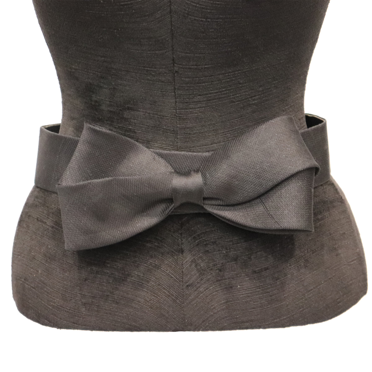 Oscar De La Renta Black Woven Belt W/ Bow – The Paper Bag  display picture 1