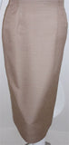 DON LOPER 1950s Taupe Silk Dress, Polka Dot Lined Jacket