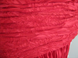 MAGGIE REEVES Red Flamenco Ruched Dress