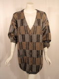 MISSONI Men's 1990s Gray, Navy, Taupe Cardigan, Boyfriend Sweater