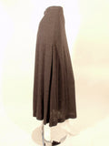 CHANEL Classic Gray Wool Silk Knit Maxi Skirt