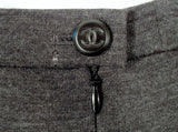 CHANEL Classic Gray Wool Silk Knit Maxi Skirt