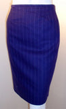 YVES SAINT LAURENT 1990s 3 pc Purple Pinstripe Suit Set