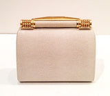 RODO Italy White Snake Skin Clutch and Cross Body Purse