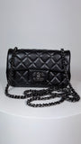 Chanel mini classic flap bag "So Black" new in original box