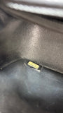 Chanel lambskin chevron quilted mini square flap black