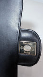 Chanel lambskin chevron quilted mini square flap black