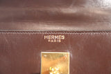 HERMÈS Vintage Brown Leather Kelly 28 Handbag Circa 1964