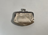 JUDITH LEIBER Gold Snake Quilted Clutch Detachable Strap, Coin Purse, & Mirror