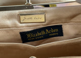 JUDITH LEIBER Gold Snake Quilted Clutch Detachable Strap, Coin Purse, & Mirror