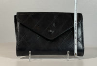 CHANEL Black Leather Quilted Wallet