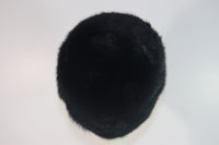 MAD'LEINE Black Mink 1960s Pillbox Hat