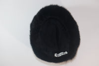 MAD'LEINE Black Mink 1960s Pillbox Hat