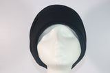 GIVENCHY 1960s Custom Black Wool Jersey Pleated Hat